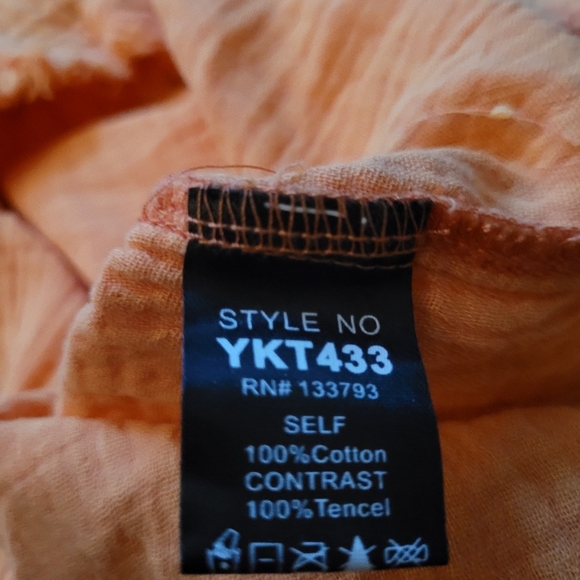 POL Orange/Pink Button-Up Shacket. Sz 2 NWOT - Picture 7 of 7